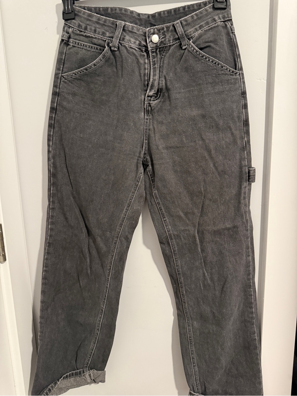 WOMENS GREY CARGO PANTS